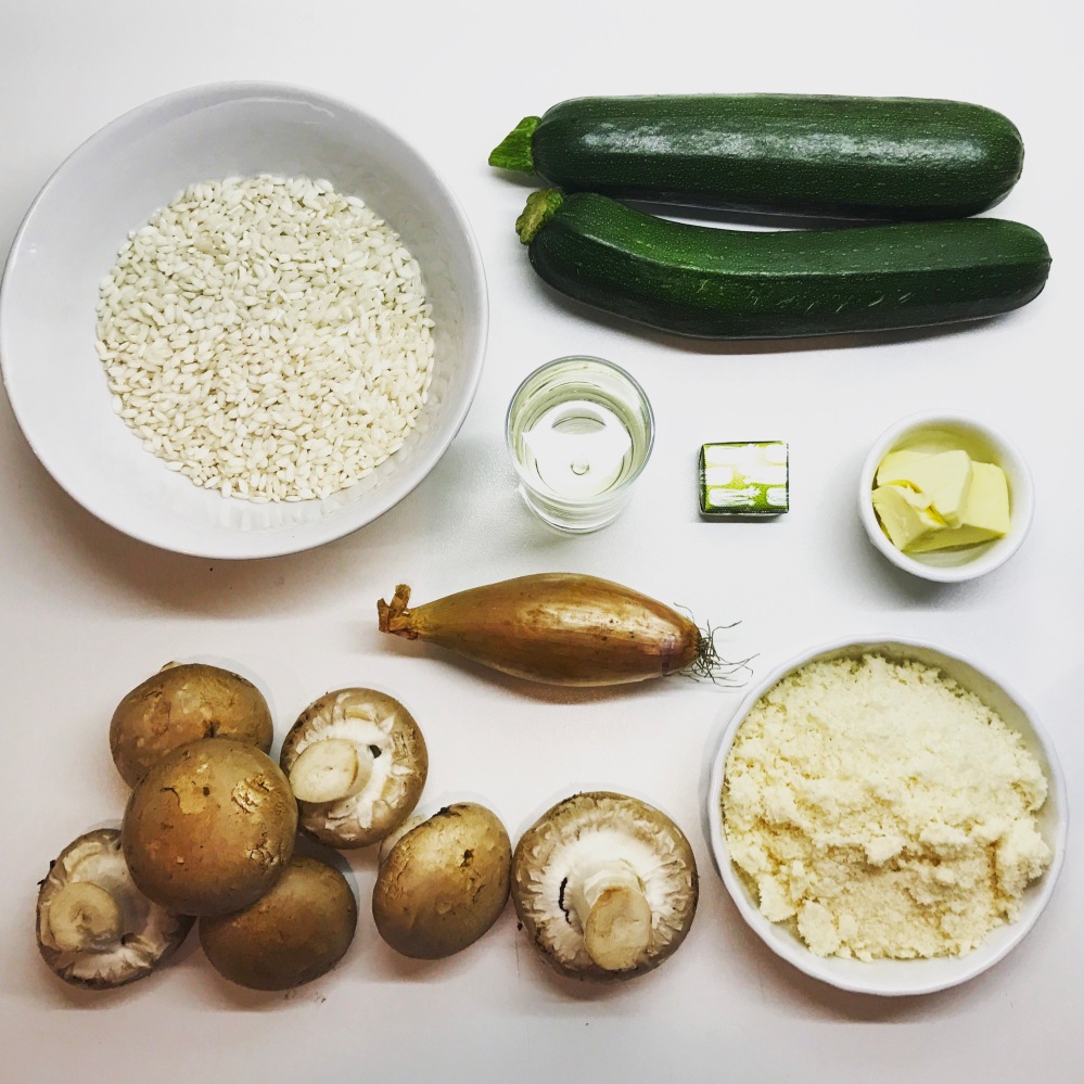 Courgette & Mushroom Risotto - The Beginner's Cookbook Recipe